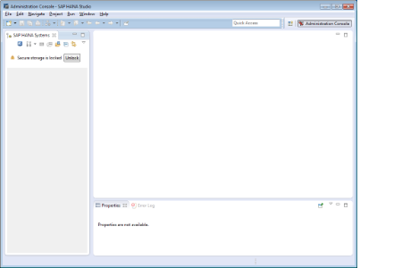 HANA Studio打开系统显示Secure storage is locked
